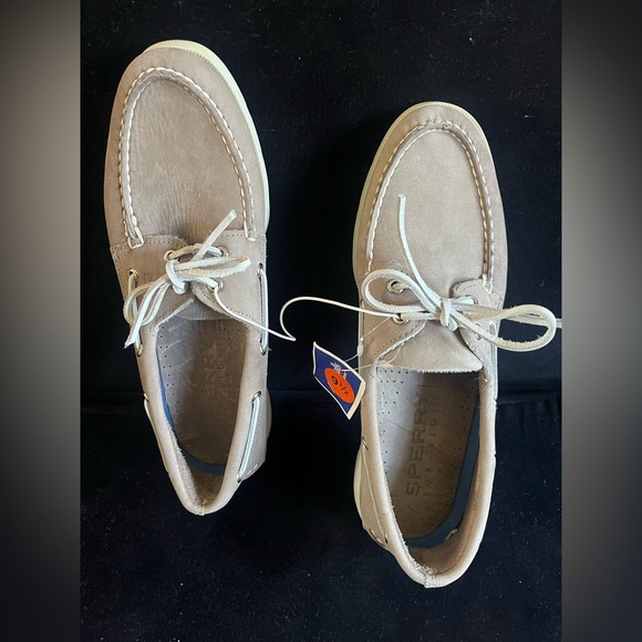 New Sperry Top-Sider Men's 9.5M 2-Eye Leather Boat Shoes Preppy collegiate - Picture 2 of 11
